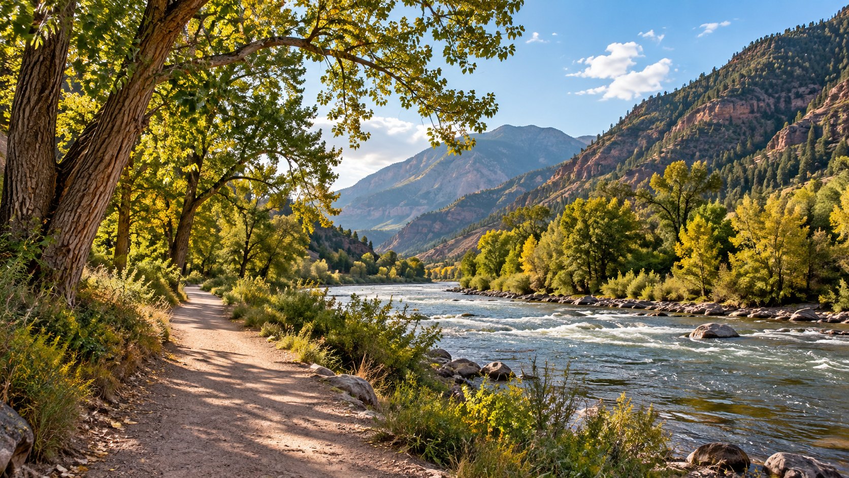 Scenic Colorado River Walking Path